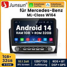 Für Mercedes Benz W164 GL320 ML350 X164 Autoradio Android 14 CarPlay GPS Navi FM