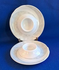 Winterling Cascade Eierbecher mit Ablage 2 Stück Neuwertig grau weiß 