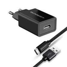 2A Ladegerät Kit + Kabel für Google Nexus 7 Nexus 10 Micro Usb Tablet Schwarz
