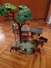 Playmobil Jagd Wald Hirsch Reh Kitz Futterraufen