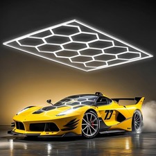 5/14X Hexagon LED Lampe Röhren Werkstatt Garage Wand Decken Leuchte Beleuchtung