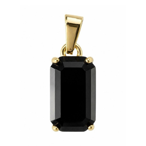 Onyx anhänger schwarz gold - onyx,