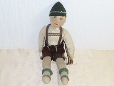 Alte Stoff Puppe Junge mit Tracht ohne Hersteller! wohl um 1900!