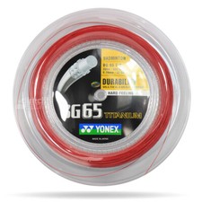 Yonex Badminton Saitenrolle - BG65 Titan 200m - rot