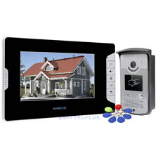 Homsecur 7 Zoll Video Eingang Türklingel Gegensprechanlage mit Fernbedienung Entriegelung & RFID Keyforbs