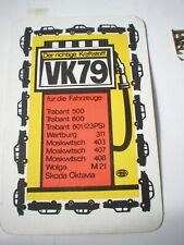 40569  DDR Taschenkalender VK79 Kraftstoff Benzin 1973