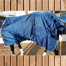 Bucas Smartex Extra 300g, Bucas Winterdecke mit Fleece, Doppelschnall, blau 115