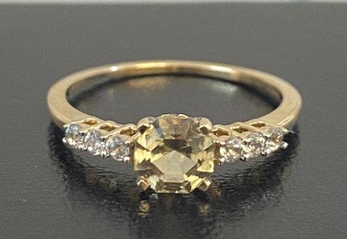 10ct yellow gold diaspore - w/, &