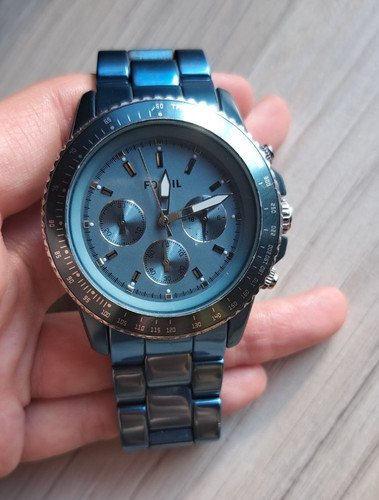 Fossil uhr blau modell - |,