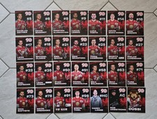 28 Autogrammkarten von der