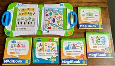 V-Tec vtech Magi Book Spiel- u. Lerncomputer mit 5 Büchern, z.B. Peppa Pig