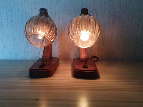 Vintage tischlampen paar - vintage,