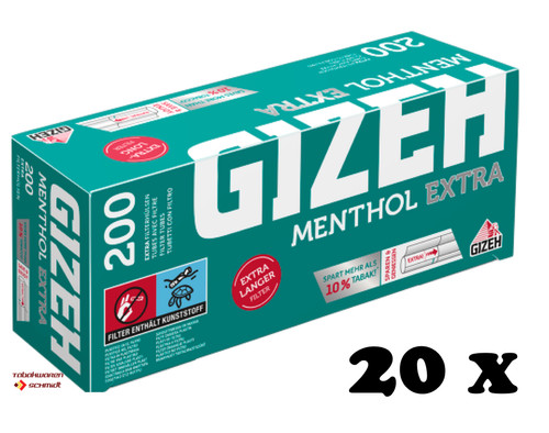4000 stück gizeh menthol - stück,