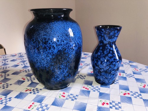 Keramik vase blau - vase,