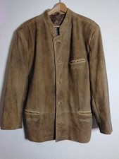 Original Trapper Lederjacke Herren Trachtengwandl 1981 Echtes Leder Größe 56