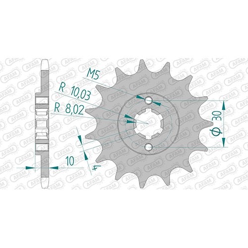 Stahl ritzel für - ritzel, cagiva