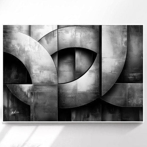 Abstrakte leinwandbilder - abstrakte, 3d