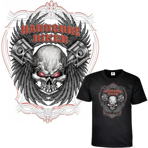 Totenkopf biker shirt - biker, t-shirt