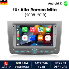 64G Für Alfa Romeo Mito 2008-2019 Android13 Carplay Autoradio GPS Navi WIFI DAB+