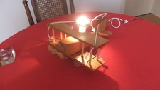 Flugzeuglampe aus Holz -