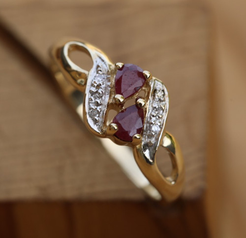 Ring massiv gelbgold - 9,