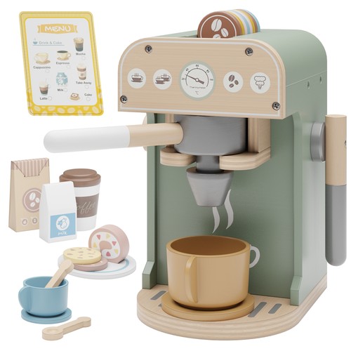 Holz kaffeemaschine kinder - holz,