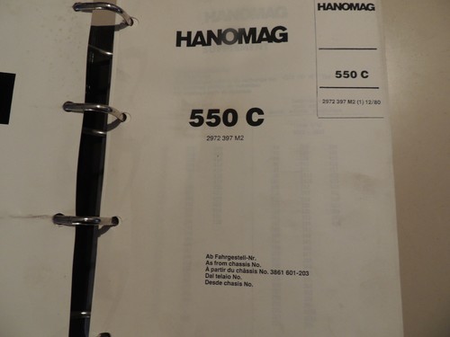 1981 hanomag bagger 550 - 1981,