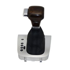 Holz Schaltknauf Automatik VW Golf 5 V Jetta Schaltmanschette Leder