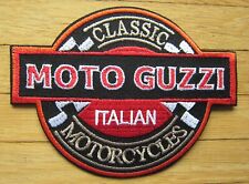 Aufnäher / Aufbügler/ Patch: MOTO GUZZI - Classic Motorcycles  11 x 9,5 cm