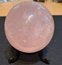 Stern-Rosenquarz- Kugel 6 cm