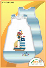 Schlafsack Pirat Babyschlafsack Piratenschiff Eule Katze Papagei  Gr.90x45cm NEU