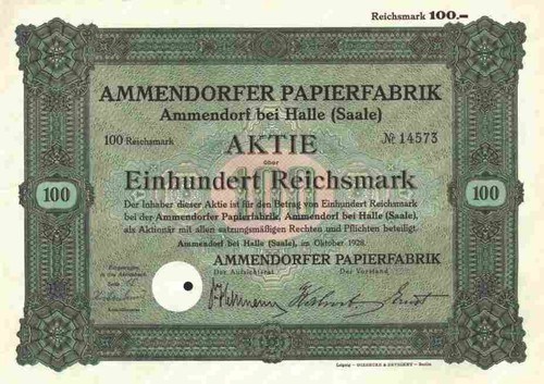 Ammendorfer papierfabrik 1928 - ammendorfer,