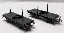 Märklin H0 4665 2 Drehschemelwagen ohne Ladung guter Zustand