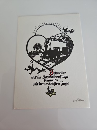 Plischke karte postkarten - karte,