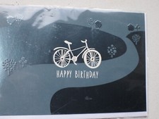 HAPPY BIRTHDAY Karte Rennrad Birthday Rennrad 12x 18 cm neu m. Umschlag