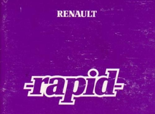 Renault rapid owners - owners, manual