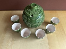 DDR Bowle-Set Keramik Rumtopf Becher Retro Kult Vintage Deko GDR