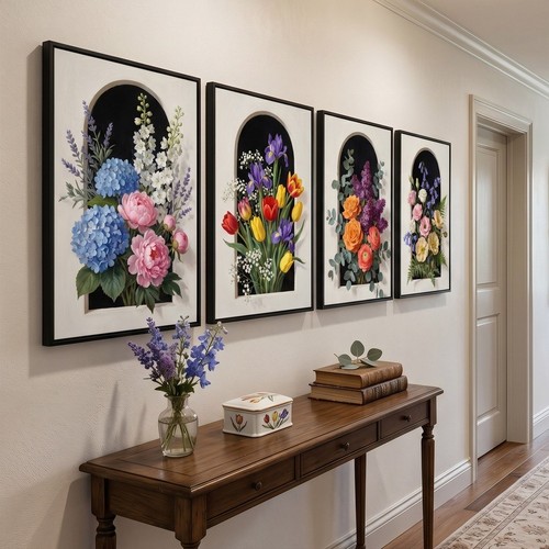 Elegante florale wanddeko - elegante,