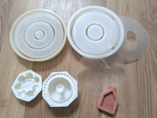 Silikon Gießformen Set Kerzenhalter Teller Deko Elemente Haus Ringe Schablone 