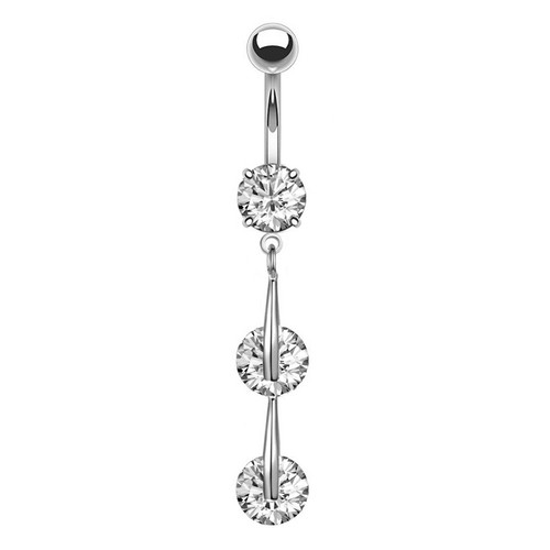 Edelstahl bauchnabel piercing - edelstahl,