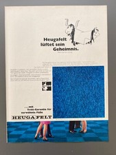 Heugafelt Teppichboden van Heugten Hamburg 1968 Vintage Ad Werbung Reklame