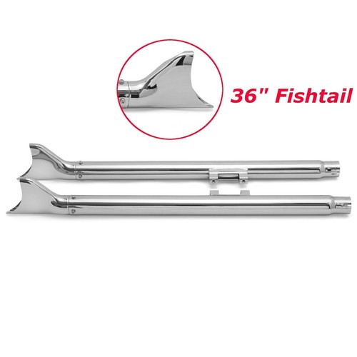 36in fishtail auspuff exhaust - fishtail,