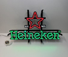 Heineken LED Werbeschild Werbetafel Leuchtreklame Leuchtschild Maße ca. 44 x 26