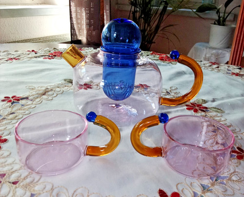 Designer glas teekanne set mit - designer,