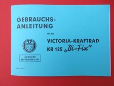 Victoria KR 125, instruction