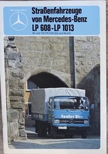 Straßenfahrzeuge von Mercedes Benz LP 608 - LP 1013 Magazin Zeitschrift Prospekt