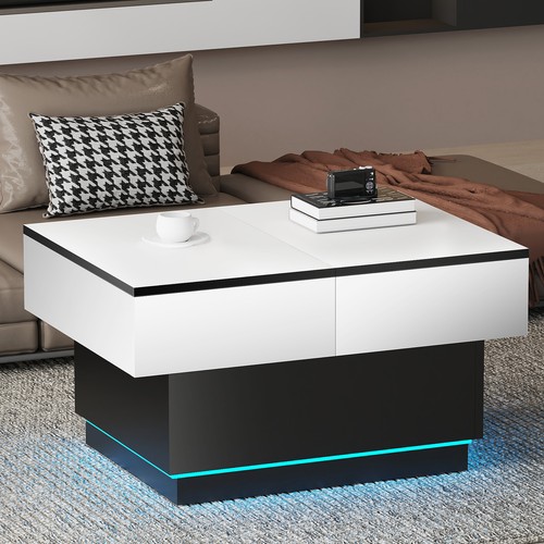 Couchtisch mit led beleuchtung - couchtisch,