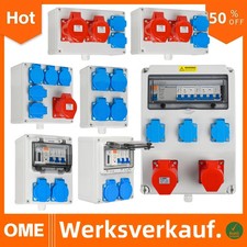 Baustromverteiler Leistungsschalter, Verteilerkasten Aufputz, Gehäuse Steckdose