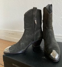 Boots Famous Cowboy ASH Gr.38 Wildeder Military/braun Silber Elemente NP 249,00