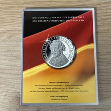 5 x 10 Euro Gedenkmünzen-Set 2012 im MDM-Folder